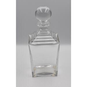 Tiffany & Co. by Vilca Crystal Art Deco Frank Lloyd Wright Wine Liquor Decanter